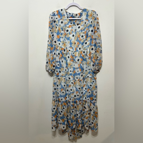 New! Joie Limited Edition Floral Fields Cottagecore Prairie Tiered Dress - Picture 6 of 14